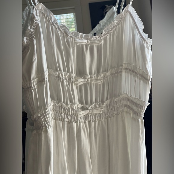 NWT The Kooples Size 3 (M/L)  White Bridal Maxi Dress With Bows - Picture 3 of 7